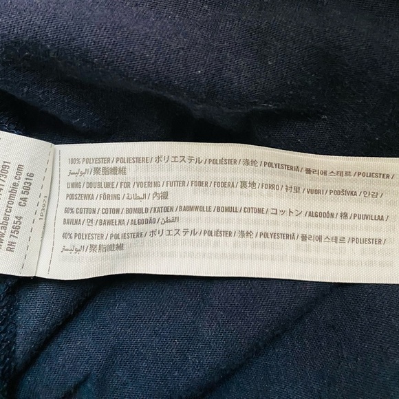 ABERCROMBIE & FITCH | Fit & Flare Navy Floral Cottagecore Cami Sheer Dress Sz M - Picture 6 of 6